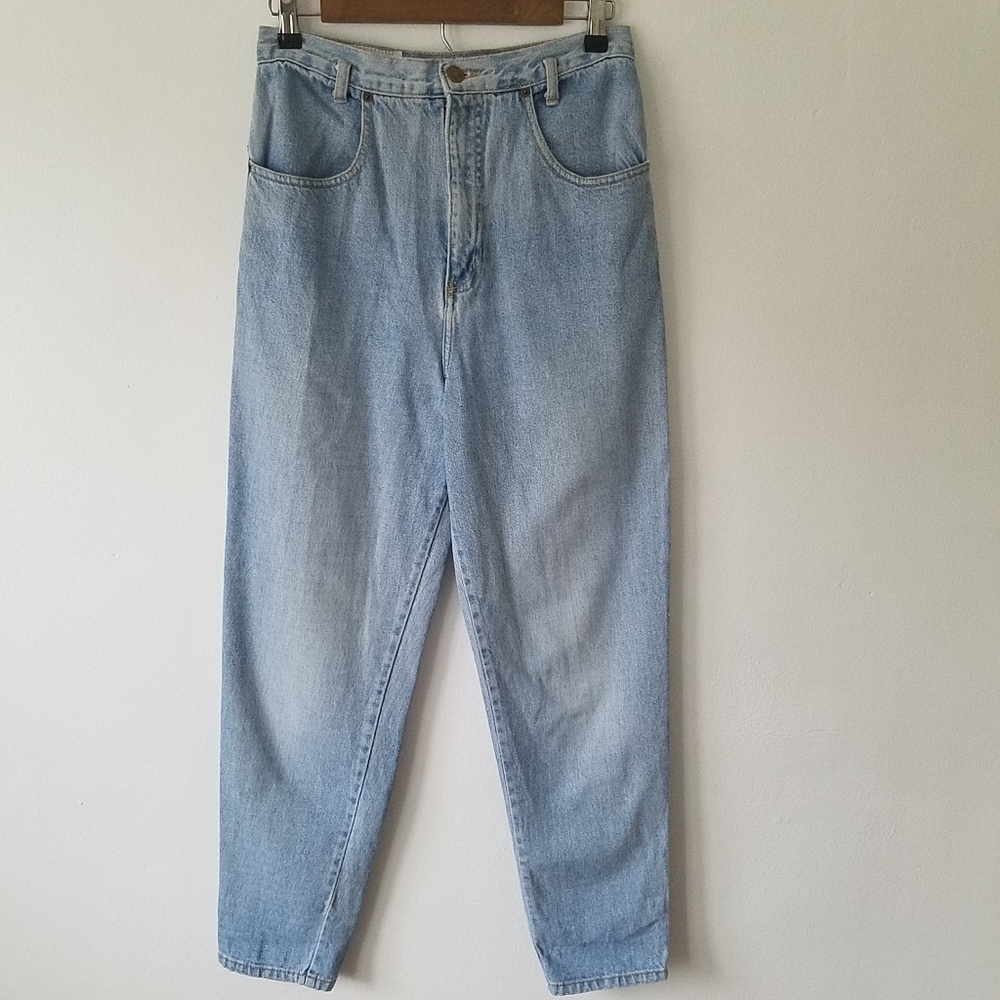 𝅺VINTAGE Not Guilty High Waisted Tapered Leg Mom Jean's Size Small